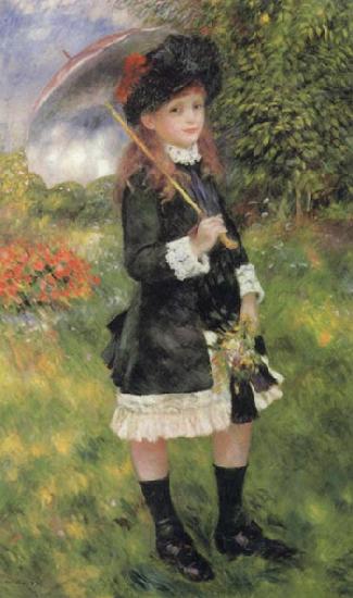 Pierre Renoir Girl with Parasol (Aline Nunes) Norge oil painting art
